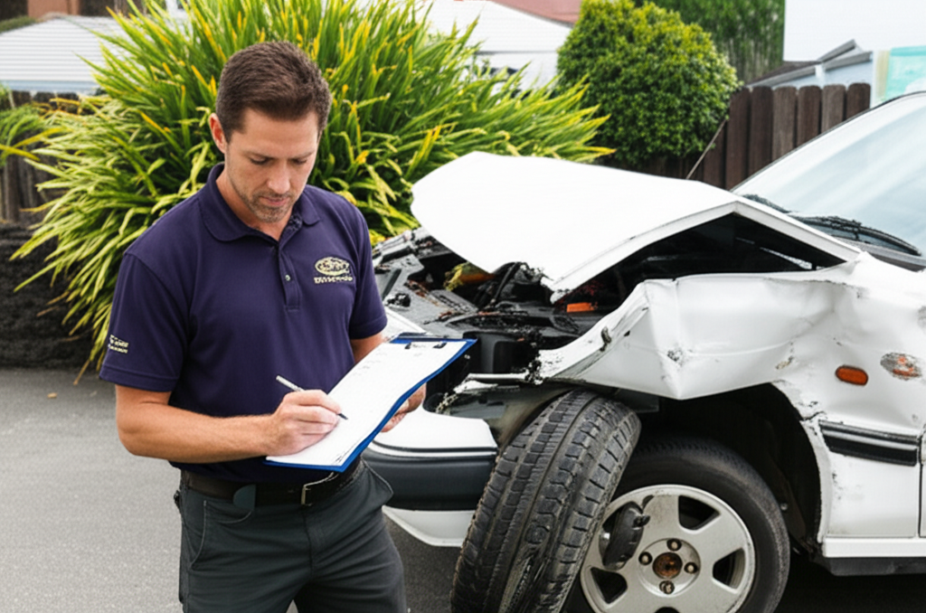 Professional car assessment for free removal service Wellington