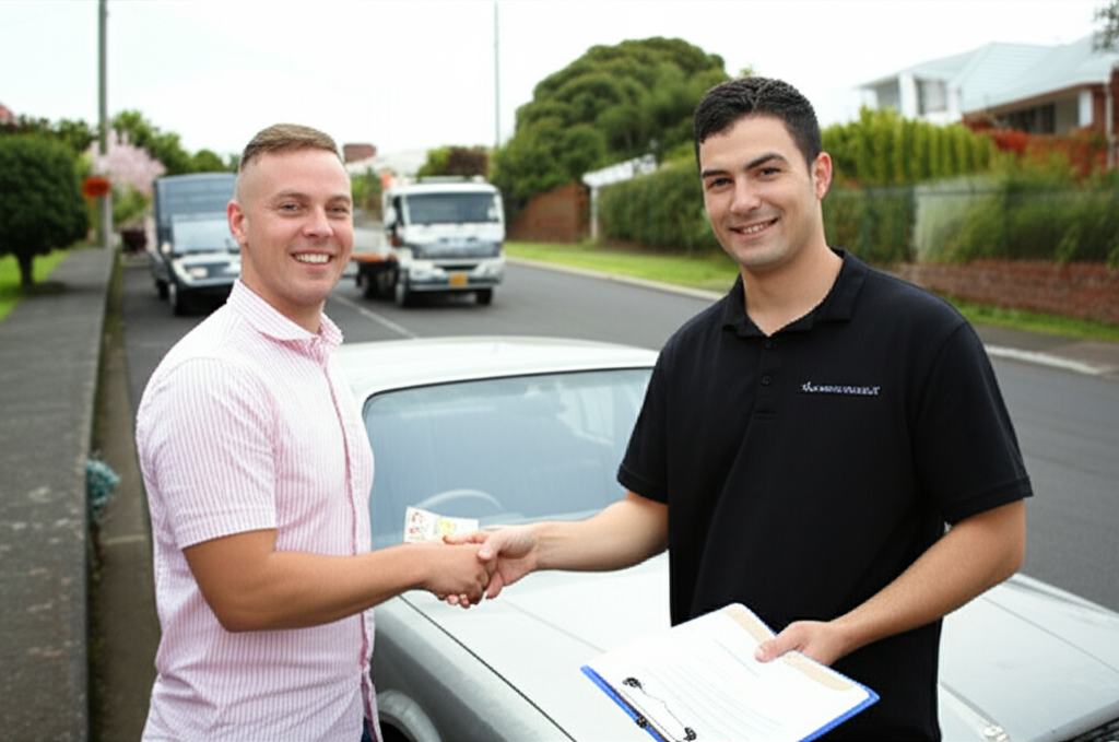 Instant cash payment for car removal service in Wellington